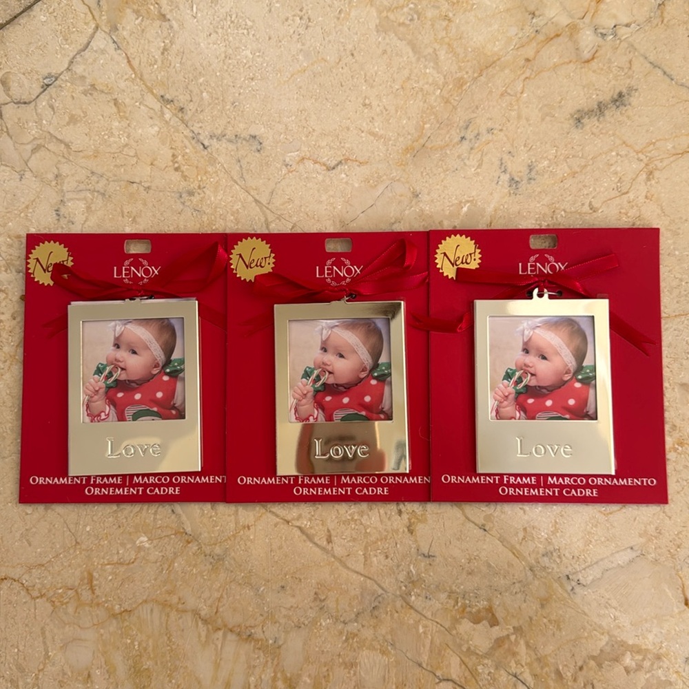 Ornament “Love” Frames (3ct) NWT
